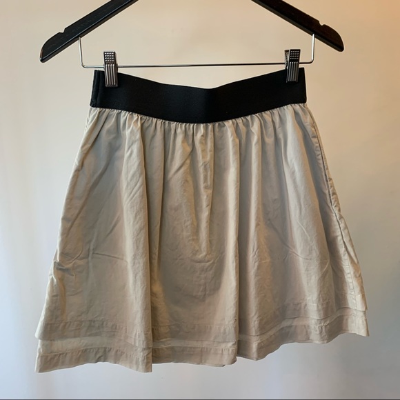 Club Monaco Cotton Two-tier Skirt Size Small - Picture 1 of 4